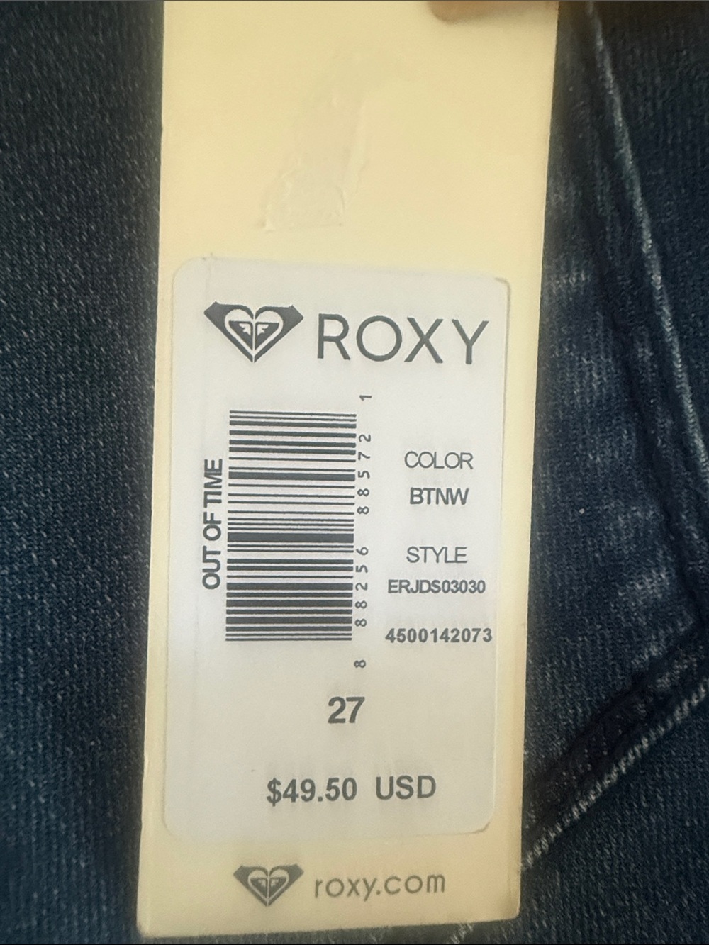 Roxy Indigo Blue Denim Cutoff Shorts - Picture 6 of 6